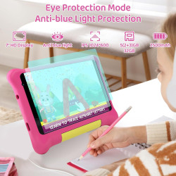 Tablette Enfants 7 Pouces, Android Tablette pour Enfants 5Go+32Go+128Go, Applications pour Enfants Préinstallées et Contrôle Par