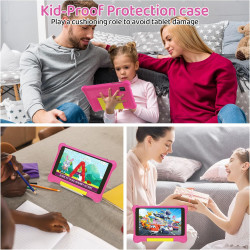 Tablette Enfants 7 Pouces, Android Tablette pour Enfants 5Go+32Go+128Go, Applications pour Enfants Préinstallées et Contrôle Par