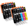 550XL 551XL Cartouches d'encre Compatible pour Cartouche Canon PGI-550 Canon CLI-551 pour Pixma MX725 MX920 MX925 MG5550 MG5650 
