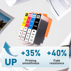 364XL Cartouches Compatibles pour HP Photosmart 5510 5511 5512 5514 5515 5520 5522 5524 6510 6512 6515 6520 7510 B110a B109a Des
