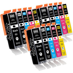 580XXL 581XXL Compatible pour Cartouche Canon 580 581 Cartouche Canon 581 pour Canon TS8150 TS6150 TS8250 TS6151 TR8550 TR7550 T