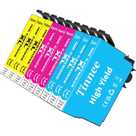 9X Compatible Cartouche Encre Epson xp5105 Compatible pour Epson Expression Home XP-5100 XP-5105 Workforce WF2860 WF2865 WF2880 