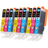 CLI-526XL Cartouche d'encre Compatible pour Canon 526 XL Canon CLI-526 pour PIXMA MG5150 MG5350 MG6150 IX6550 MX715 MX885 MX895 