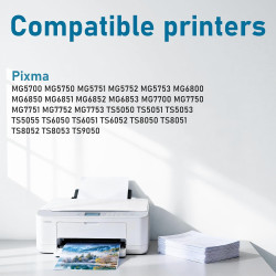Lot de 6 cartouches d'encre CLI-571 XL compatibles avec Canon 571 Multipack Canon 571XL pour Canon Pixma TS5050 MG5750 TS5055 MG