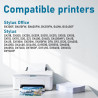 15X T0715 XL Cartouche Compatible pour Epson T0711 Epson T0712 T0713 T0714 Cartouche pour Stylus BX300F SX610FW SX600FW SX510W S