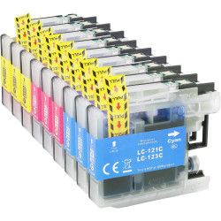 9X LC123 XL Cartouche Compatible pour Cartouche Brother LC123 XL Brother LC-123 pour MFC-J6720DW MFC-J6920DW MFC-J6520DW MFC-J44