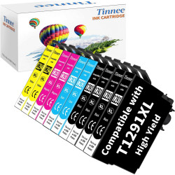 10X T1295 Multipack Cartouche d'encre Compatible pour Epson T1291 Epson T1292 Epson T1293 T1294 pour Stylus SX235W SX420W SX425W