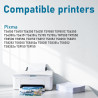 5X 580XXL Compatible pour Cartouche Canon 580 PGBK PGI-580 XXL pour Canon TS8150 TS6150 TS8250 TS6151 TR8550 TR7550 TS8151 TR850