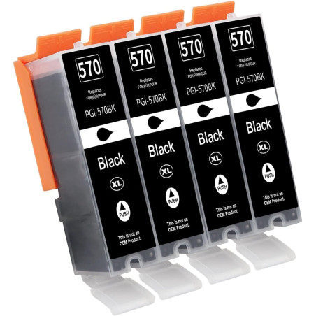 PGI-570XL Cartouche d'encre de rechange pour imprimante Canon 570 PGBK XL Cartouches d'encre Canon 570 571 pour PIXMA MG5700 MG5