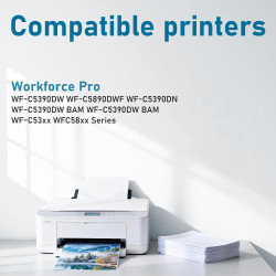 4X T11D1-T11D4 Cartouches d'encre Compatible pour Cartouche Epson T11D1 Epson T11D2 T11D3 T11D4 pour Workforce Pro WF-C5390DW WF
