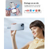 GNASEET Clé USB 256 Go, Transfert Grande Vitesse 3.0, 4 en 1, Stockage Photos, Vidéos, Fichiers pour iOS, Android, Pad, Type C e
