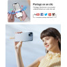 GNASEET Cle USB 256 Go, Clé USB 3.0 Transfert Grande Vitesse, 4 en 1 Clef USB Photo Stick Mémoire Externe pour iOS, Android, Pad