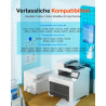 Glliter 302 XL Cartouche d'encre Remplacement pour HP 302 XL Noir et Couleur Cartouche HP 302 Encre pour DeskJet 3639 3630 3632 