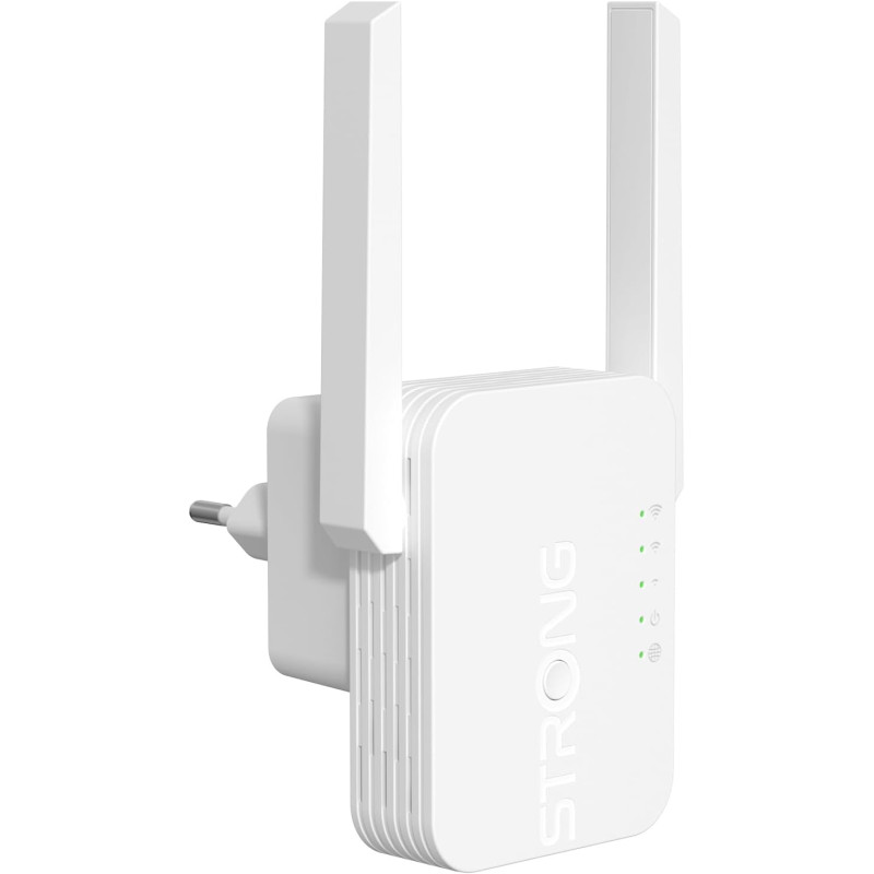 Strong Répéteur WiFi 300 Mbps pour Prise Murale – Amplificateur WiFi Puissant, WiFi Repeater avec WPS, Port LAN, Mode Point d’ac