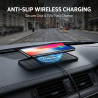 15W Chargeur Voiture Induction Rapide USB-C Chargeur sans Fil Voiture avec Design à Double Encoche Tapis de Charge Rapide Antidé