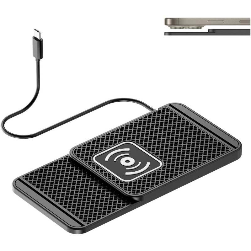 LICOME Chargeur sans Fil Voiture pour MG4 EV MG4 EV XPOWER MG5 EV Cyberster MG3 MG3 Hybrid+, Support Tableau de Bord et Console 