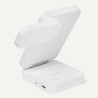 Amazon Basics Station de Recharge sans Fil 3 en 1 25 W certifiée Qi2.2, Support Pliable Compatible MagSafe pour iPhone 17/16/15/
