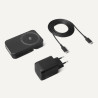 Amazon Basics Station de recharge sans fil 3 en 1 25 W certifiée Qi2.2, support pliable compatible MagSafe pour iPhone 17/16/15/