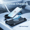 Chargeur Induction Voiture 15W, Chargeur sans Fil Rapide pour Voiture, Antidérapant avec Plaque d'Immatriculation et Câble USB 1