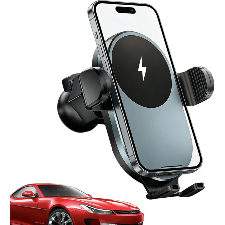 Chargeur sans Fil pour Voiture | Chargeur sans Fil 15W À Vene Et Clip,Support de Charge pour Téléphone Véhicule,pour Véhicules S