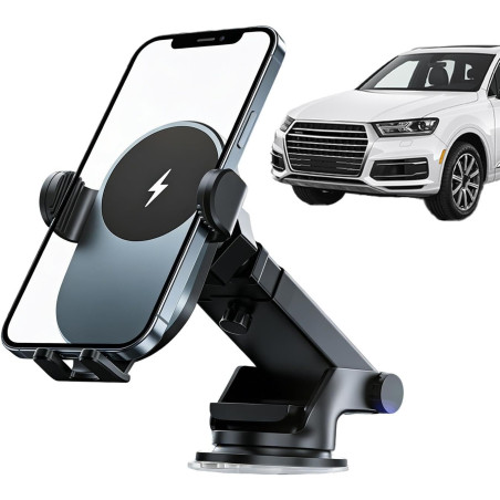Chargeur sans Fil pour Voiture | Chargeur sans Fil 15W À Vene Et Clip | Support Smartphone à Détecteur Intelligent | pour Véhicu