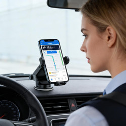 Chargeur sans Fil pour Voiture | Chargeur sans Fil 15W À Vene Et Clip | Support Smartphone à Détecteur Intelligent | pour Véhicu