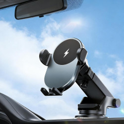 Chargeur sans Fil pour Voiture | Chargeur sans Fil 15W À Vene Et Clip | Support Smartphone à Détecteur Intelligent | pour Véhicu