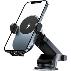Chargeur sans Fil pour Voiture | Chargeur sans Fil 15W À Vene Et Clip | Support Smartphone à Détecteur Intelligent | pour Véhicu