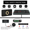 15W Chargeur Induction Voiture, Qi Pad de Chargeur sans Fil Voiture Rapide, Tapis de Chargement de Ultra Fin Compatible avec Sam