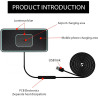 15W Chargeur Induction Voiture, Qi Pad de Chargeur sans Fil Voiture Rapide, Tapis de Chargement de Ultra Fin Compatible avec Sam