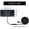 15W Chargeur Induction Voiture, Qi Pad de Chargeur sans Fil Voiture Rapide, Tapis de Chargement de Ultra Fin Compatible avec Sam
