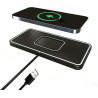 15W Chargeur Induction Voiture, Qi Pad de Chargeur sans Fil Voiture Rapide, Tapis de Chargement de Ultra Fin Compatible avec Sam