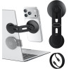 Support Magnétique pour Téléphone et Ordinateur Portable avec Charge sans Fil 15W, Compatible MagSafe iPhone 17/16/15/14/13/12, 