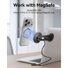 Support Magnétique pour Téléphone et Ordinateur Portable avec Charge sans Fil 15W, Compatible MagSafe iPhone 17/16/15/14/13/12, 