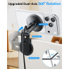 Support Magnétique pour Téléphone et Ordinateur Portable avec Charge sans Fil 15W, Compatible MagSafe iPhone 17/16/15/14/13/12, 