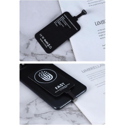 lyrlody Récepteur de Charge sans Fil, Récepteur de Charge sans Fil de Type C, Chargeur Magnétique, Patch de à Double Fonction av