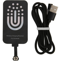 lyrlody Récepteur de Charge sans Fil, Récepteur de Charge sans Fil de Type C, Chargeur Magnétique, Patch de à Double Fonction av