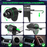 Support Telephone Voiture Induction-【15W Pro & Super Aimants】 Chargeur Mogsafe Voiture sans Fil, Chargeur Induction Voiture Magn
