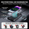 15 W Chargeur de Voiture sans Fil Surélevé Tapis de Charge Rapide Antidérapant avec Plaque d'immatriculation téléphon avec USB C
