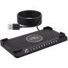15 W Chargeur de Voiture sans Fil Surélevé Tapis de Charge Rapide Antidérapant avec Plaque d'immatriculation téléphon avec USB C