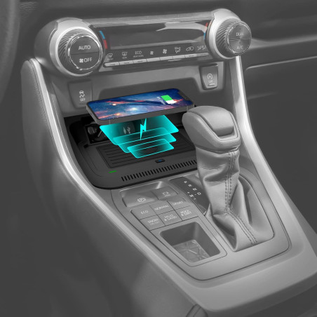 Chargeur sans fil pour Toyota RAV4 2025 2024 2023 2022 2021 2020 2019, accessoires de console centrale intérieure de voiture, ta