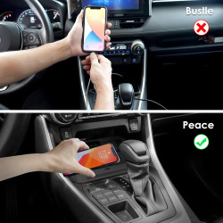 Chargeur sans fil pour Toyota RAV4 2025 2024 2023 2022 2021 2020 2019, accessoires de console centrale intérieure de voiture, ta