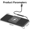 ZORQ Chargeur de Voiture sans Fil pour MG ZS Hybrid+ 2024-2026 Tapis de Charge sans Fil Rapide Antidérapant, Support Telephone V