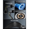 Support magnétique pour téléphone portable 15 W avec fonction de charge, chargeur de voiture inductif avec ventouse puissante et