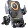 Wireless fast charging car mount (2026), 2-in-1 car phone holder & wireless charger 360° rotation, chargeur de voiture sans fil 