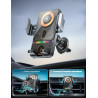 Wireless fast charging car mount (2026), 2-in-1 car phone holder & wireless charger 360° rotation, chargeur de voiture sans fil 