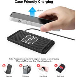 ZORQ Chargeur de Voiture sans Fil pour Mercedes-Benz C-Class W206 2021-2026 Tapis de Charge sans Fil Rapide Antidérapant, Suppor