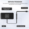 Chargeur Induction Voiture, 5/7.5/10W Tapis de Charge sans Fil Rapide Antidérapant pour Casques de Téléphone Portable, etc. (USB