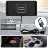 Chargeur Induction Voiture, 5/7.5/10W Tapis de Charge sans Fil Rapide Antidérapant pour Casques de Téléphone Portable, etc. (USB