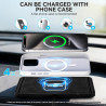 Chargeur Induction Voiture, 5/7.5/10W Tapis de Charge sans Fil Rapide Antidérapant pour Casques de Téléphone Portable, etc. (USB
